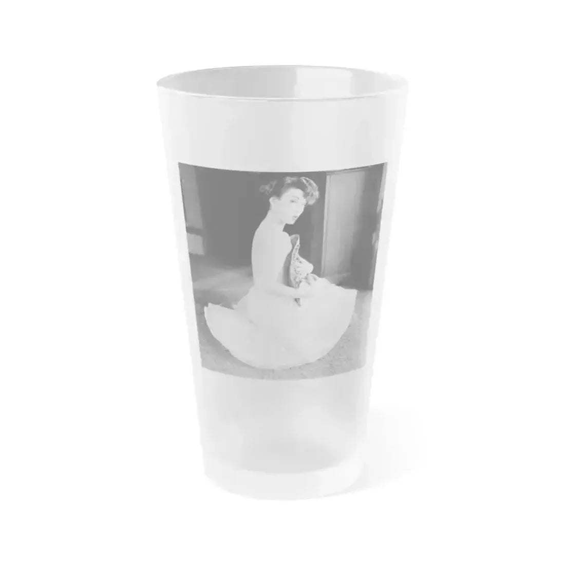 Allison Hayes #172 (Vintage Female Icon) Frosted Pint Glass 16oz 16oz Frosted - Go Mug Yourself