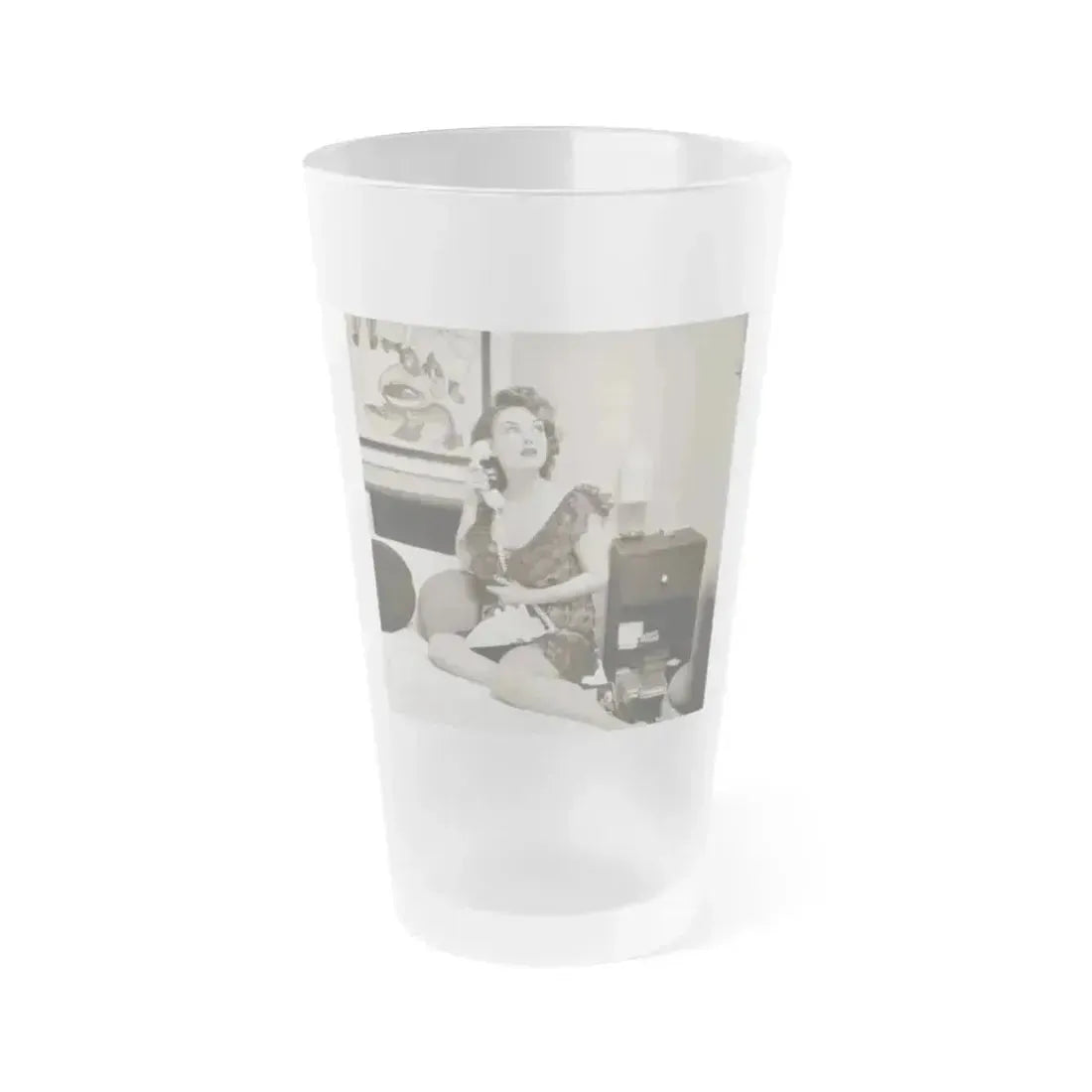 Allison Hayes #173 1 (Vintage Female Icon) Frosted Pint Glass 16oz 16oz Frosted - Go Mug Yourself