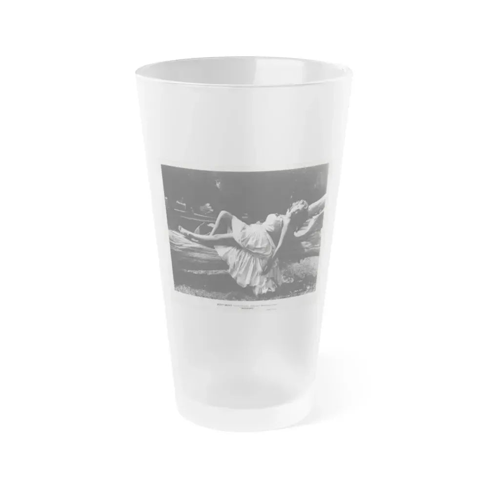 Allison Hayes #174 (Vintage Female Icon) Frosted Pint Glass 16oz 16oz Frosted - Go Mug Yourself