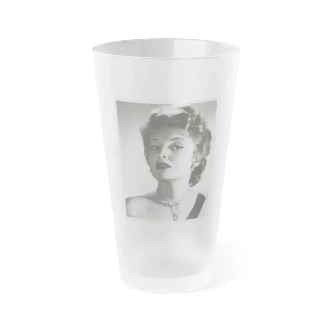 Allison Hayes #175 (Vintage Female Icon) Frosted Pint Glass 16oz 16oz Frosted - Go Mug Yourself