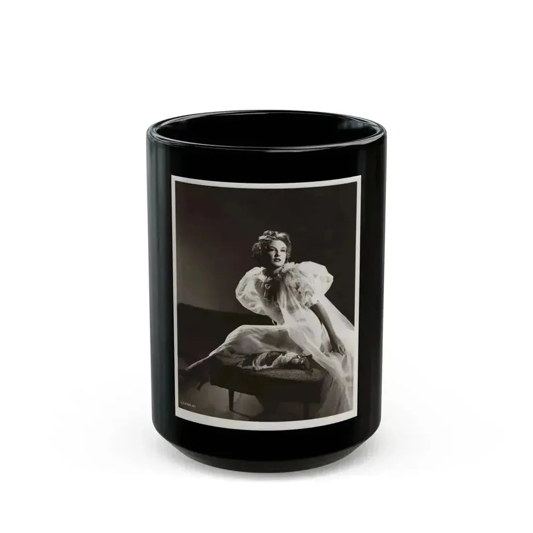 Allison Hayes #177 (Vintage Female Icon) Black Coffee Mug 15oz - Go Mug Yourself