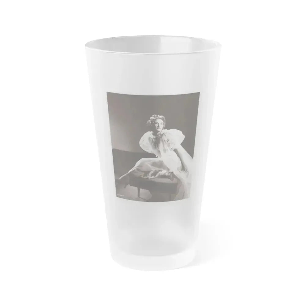 Allison Hayes #177 (Vintage Female Icon) Frosted Pint Glass 16oz 16oz Frosted - Go Mug Yourself