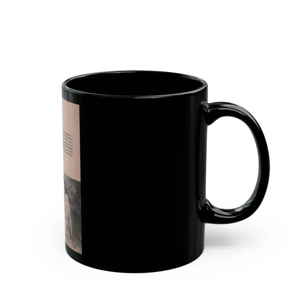 Allison Hayes #178 - 1 Page of 1 with, 2 B&W Photos & Caption from Bold Pocket Mag. Jan. '56 (Vintage Female Icon) Black Coffee Mug - Go Mug Yourself