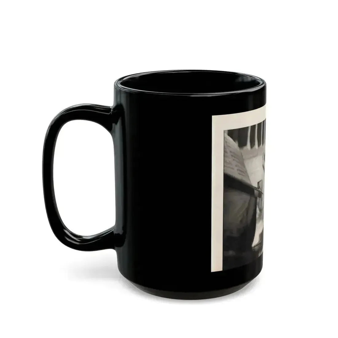 Allison Hayes #179 - Topless B&W Photo from GenT Magazine Oct. '58 Page 57 (Vintage Female Icon) Black Coffee Mug - Go Mug Yourself