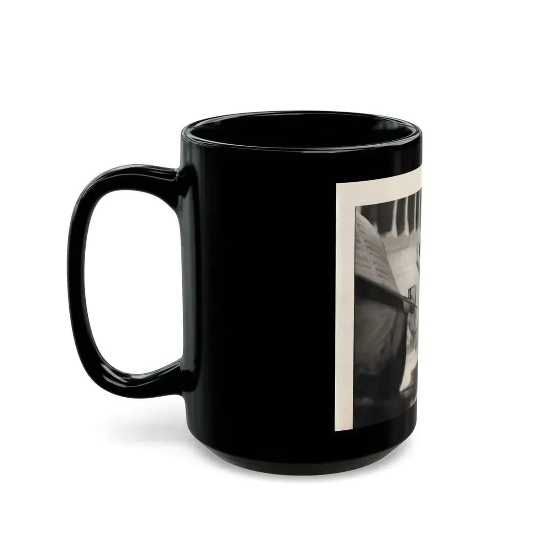 Allison Hayes #179 - Topless B&W Photo from GenT Magazine Oct. '58 Page 57 (Vintage Female Icon) Black Coffee Mug - Go Mug Yourself