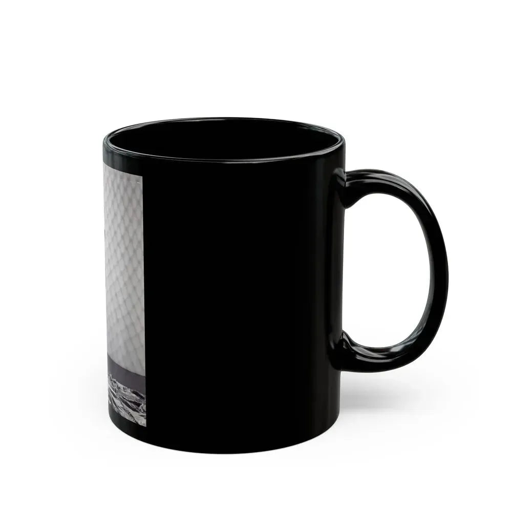 Allison Hayes #18 - B&W Full Body One Piece Swimsuit Cheesecake Pin-Up Photo (Vintage Female Icon) Black Coffee Mug - Go Mug Yourself