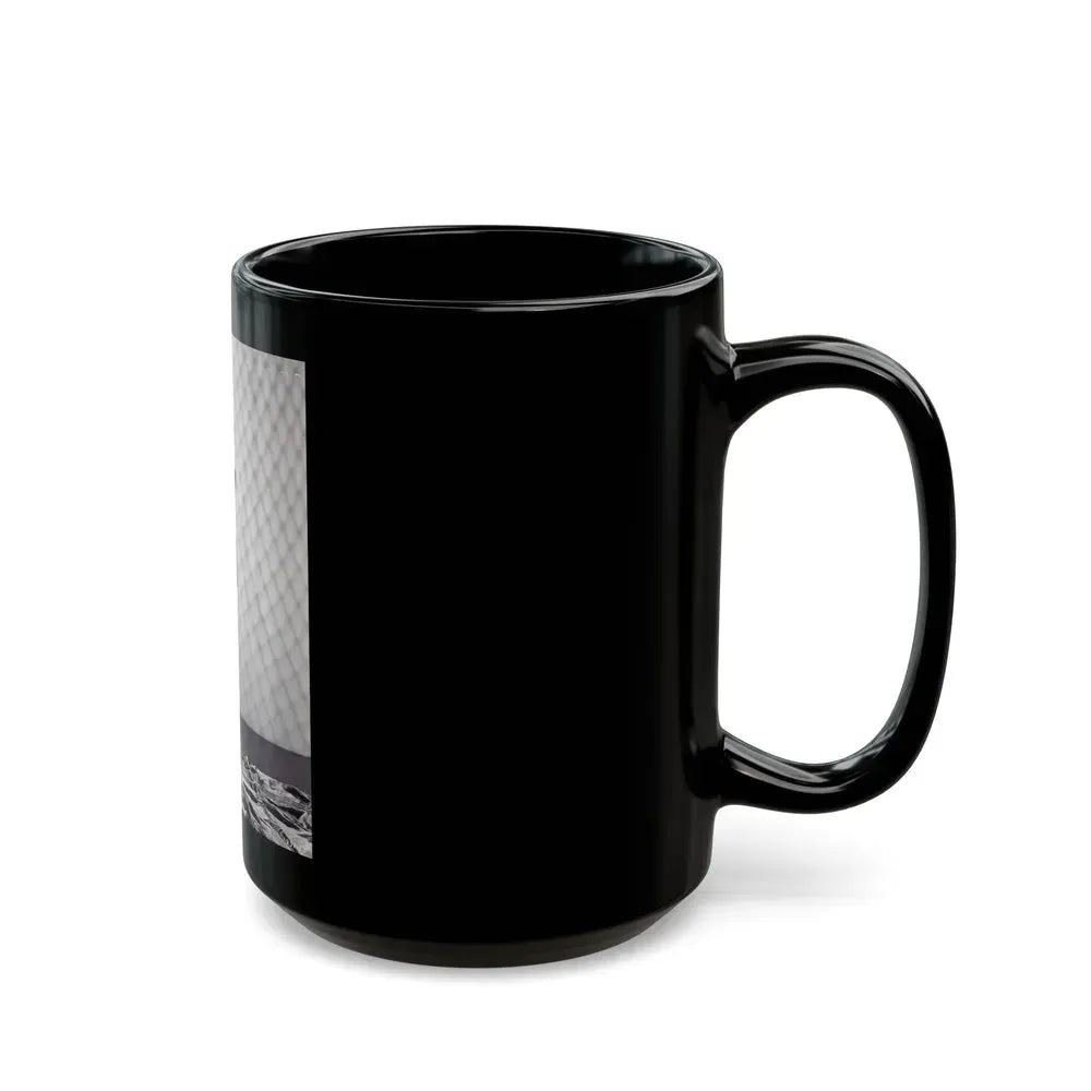 Allison Hayes #18 - B&W Full Body One Piece Swimsuit Cheesecake Pin-Up Photo (Vintage Female Icon) Black Coffee Mug - Go Mug Yourself
