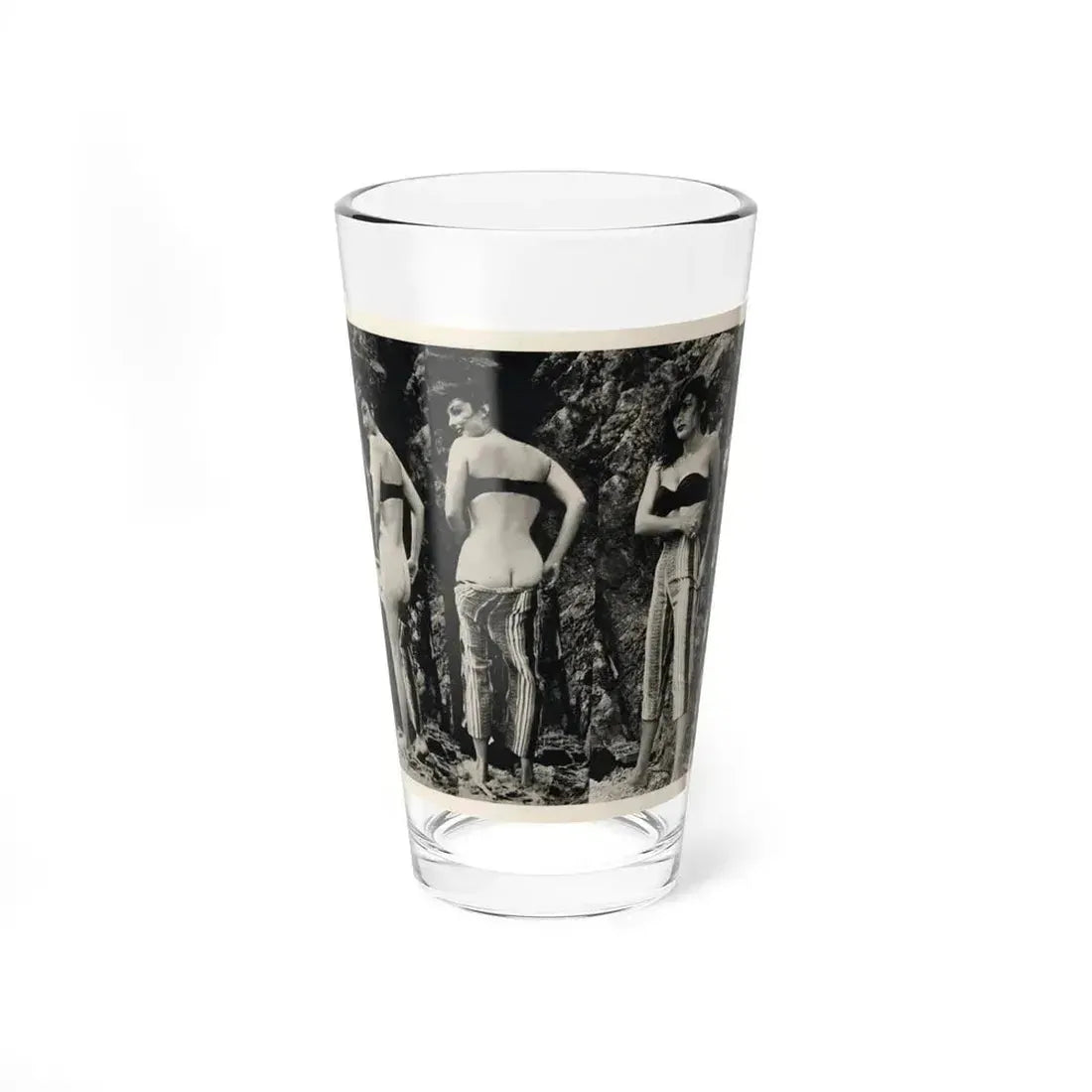 Allison Hayes #180 - 3 B&W Photos 2 have Bare butt from GenT Magazine Oct. '58 Page 58 (Vintage Female Icon) Pint Glass 16oz 16oz - Go Mug Yourself