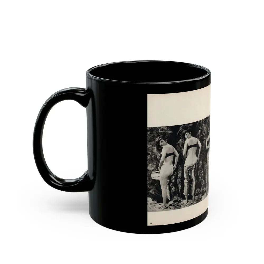 Allison Hayes #180 - Pages 3 & 4 of 5 with, 2 B&W Photos & Article Continued from GenT Mag. Oct. '58 (Vintage Female Icon) Black Coffee Mug - Go Mug Yourself