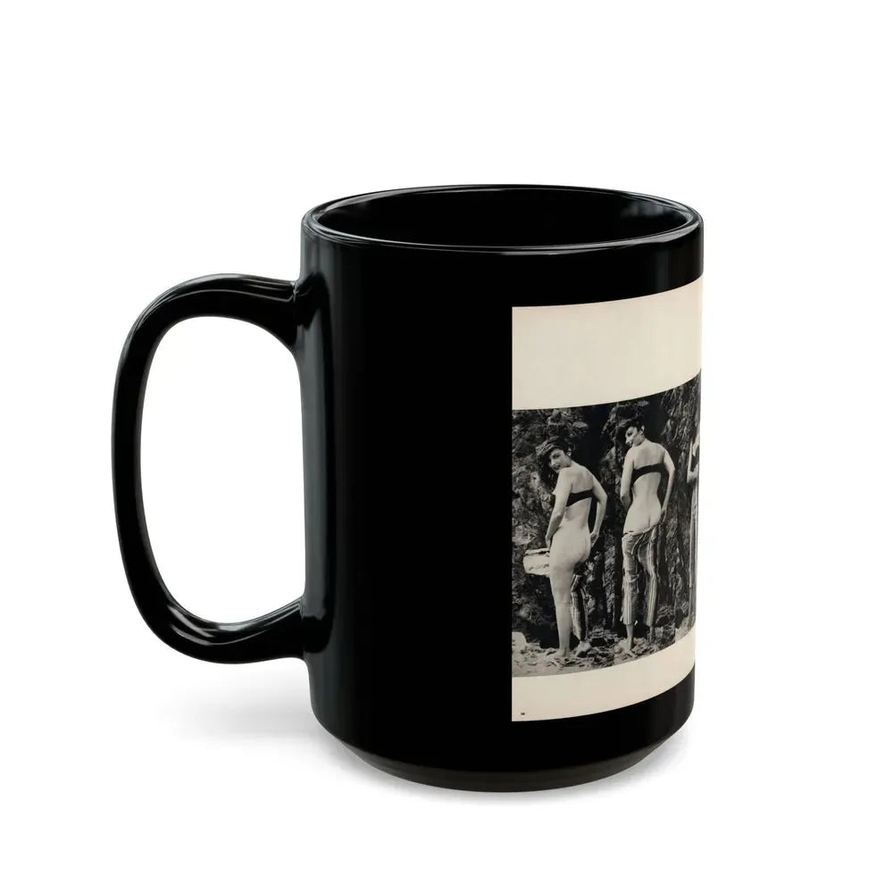Allison Hayes #180 - Pages 3 & 4 of 5 with, 2 B&W Photos & Article Continued from GenT Mag. Oct. '58 (Vintage Female Icon) Black Coffee Mug - Go Mug Yourself