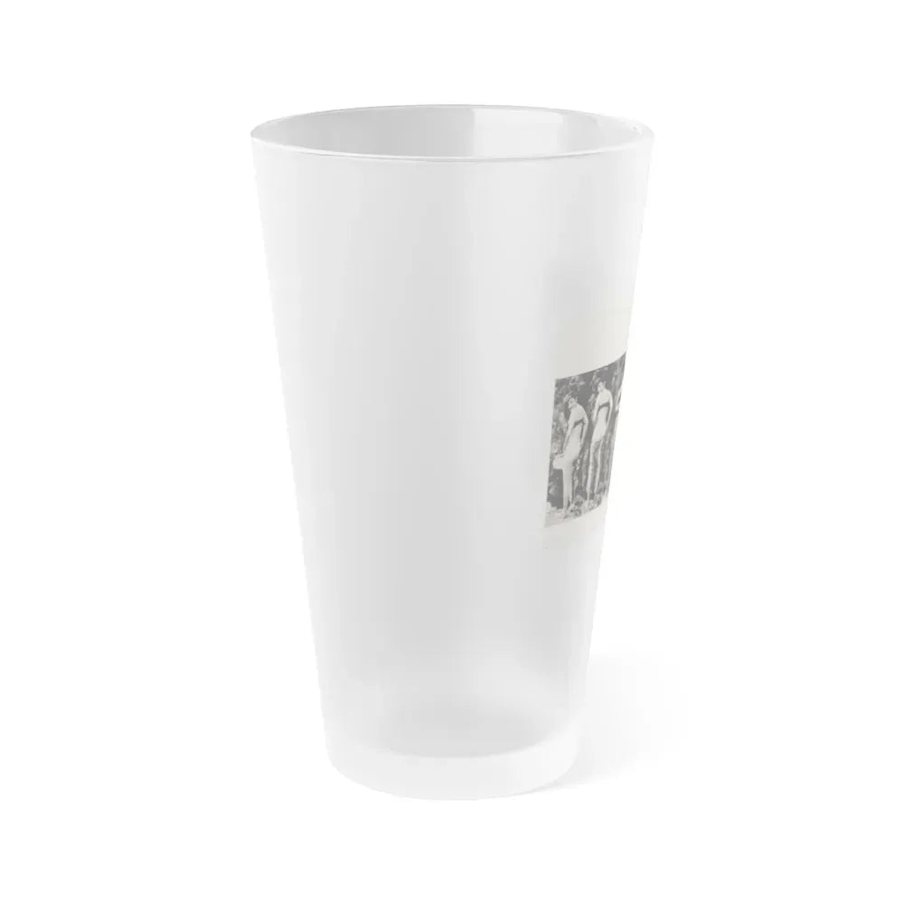 Allison Hayes #180 - Pages 3 & 4 of 5 with, 2 B&W Photos & Article Continued from GenT Mag. Oct. '58 (Vintage Female Icon) Frosted Pint Glass 16oz - Go Mug Yourself