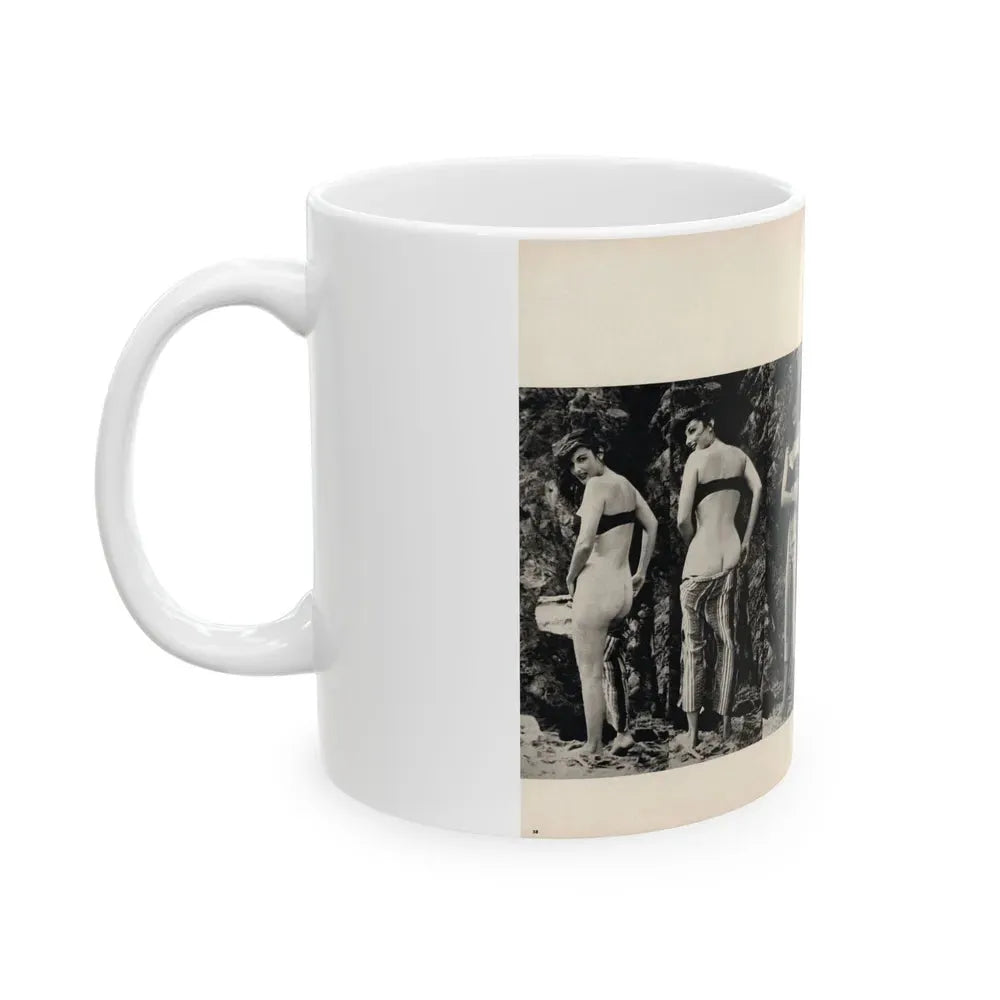 Allison Hayes #180 - Pages 3 & 4 of 5 with, 2 B&W Photos & Article Continued from GenT Mag. Oct. '58 (Vintage Female Icon) White Coffee Mug - Go Mug Yourself