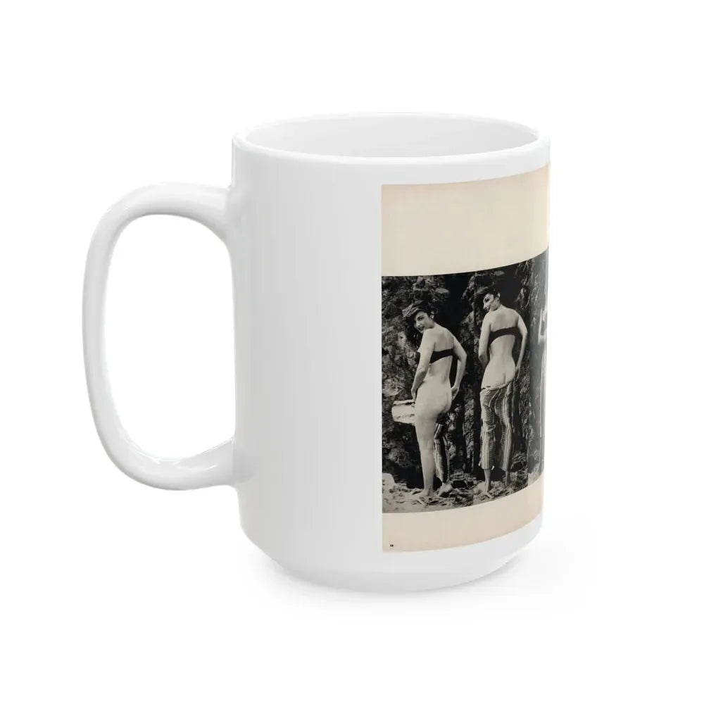 Allison Hayes #180 - Pages 3 & 4 of 5 with, 2 B&W Photos & Article Continued from GenT Mag. Oct. '58 (Vintage Female Icon) White Coffee Mug - Go Mug Yourself
