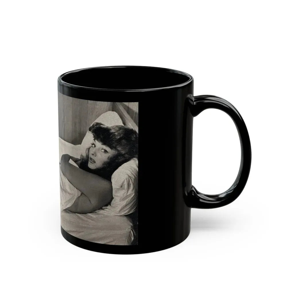 Allison Hayes #181- 1 B&W from GenT Magazine Oct. '58 Page 58 (Vintage Female Icon) Black Coffee Mug - Go Mug Yourself
