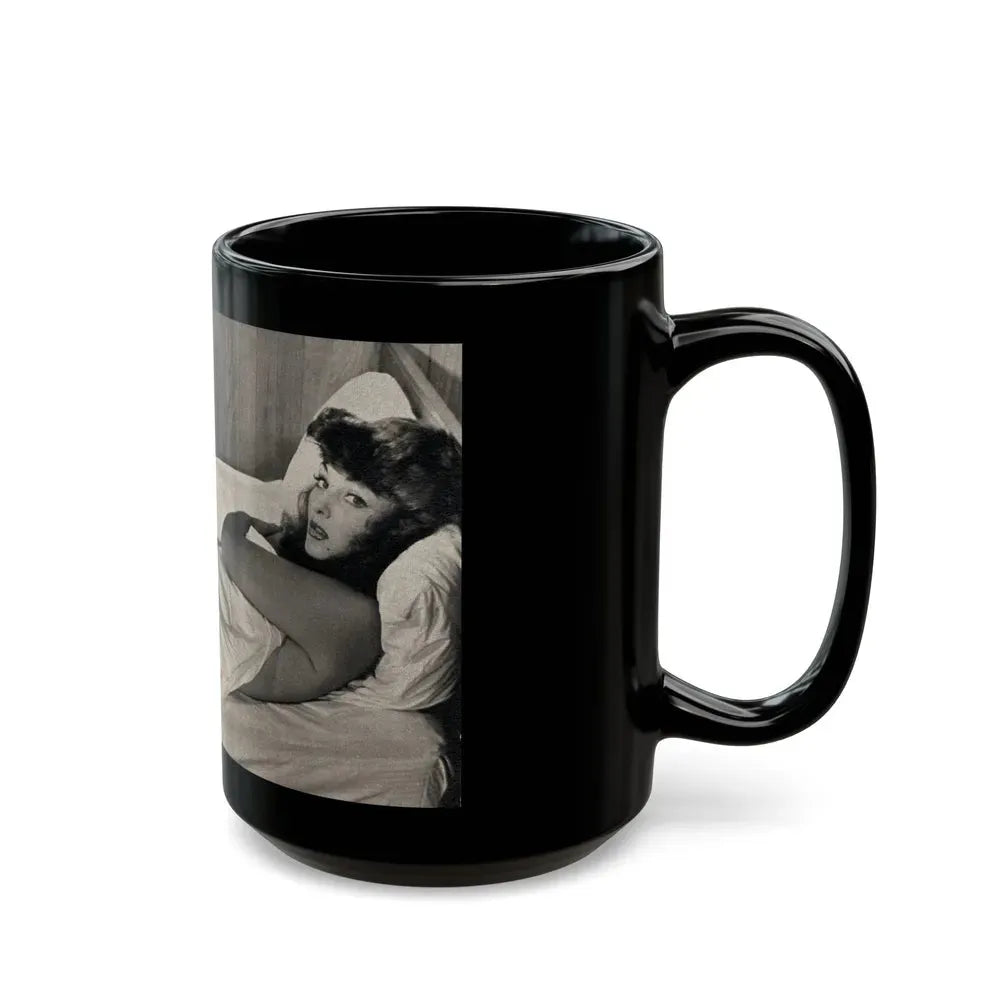 Allison Hayes #181- 1 B&W from GenT Magazine Oct. '58 Page 58 (Vintage Female Icon) Black Coffee Mug - Go Mug Yourself