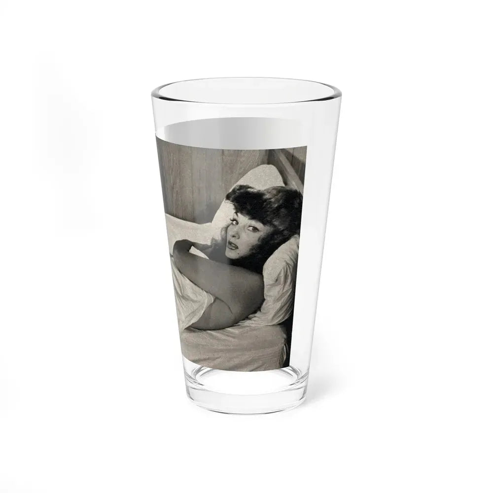 Allison Hayes #181- 1 B&W from GenT Magazine Oct. '58 Page 58 (Vintage Female Icon) Pint Glass 16oz - Go Mug Yourself