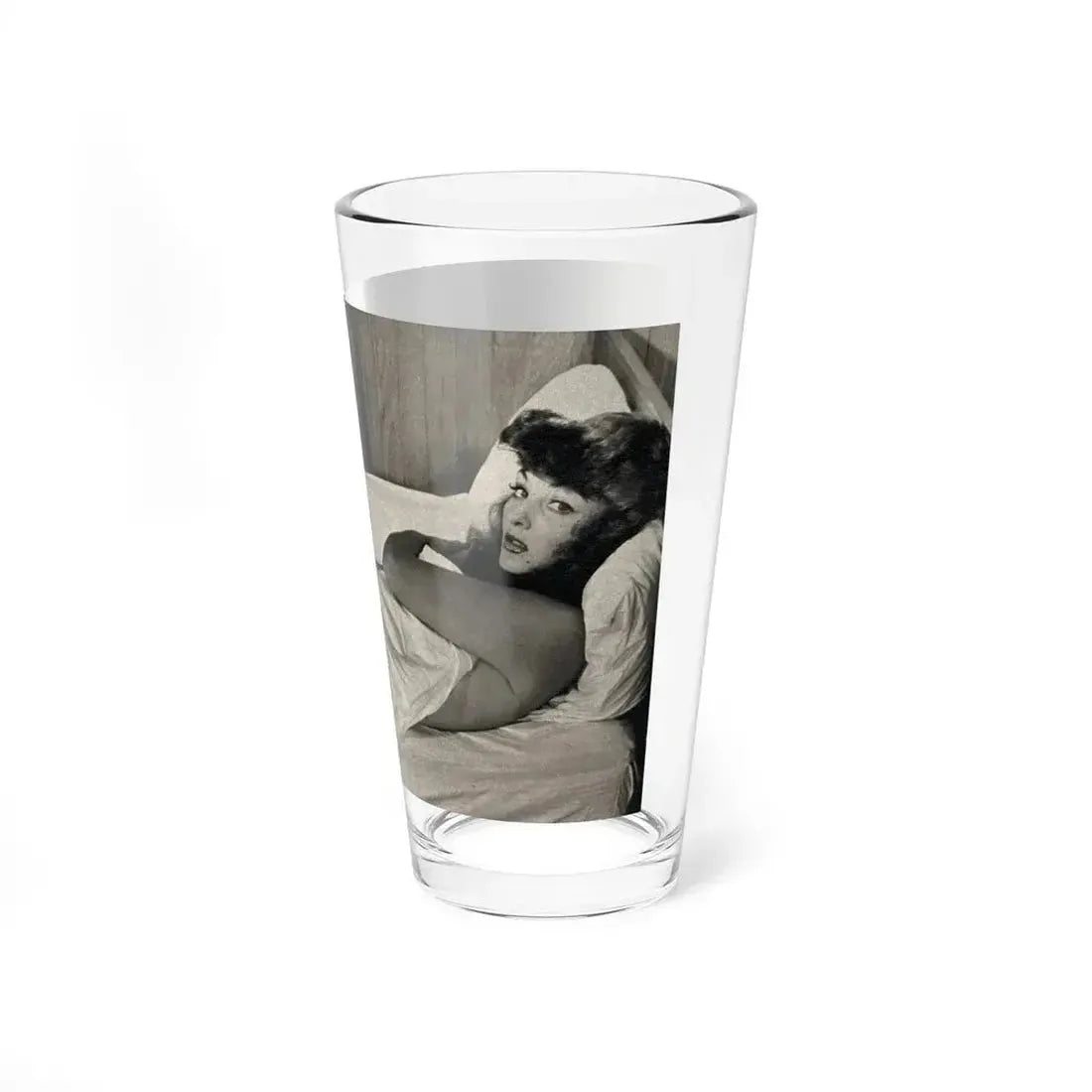 Allison Hayes #181- 1 B&W from GenT Magazine Oct. '58 Page 58 (Vintage Female Icon) Pint Glass 16oz - Go Mug Yourself