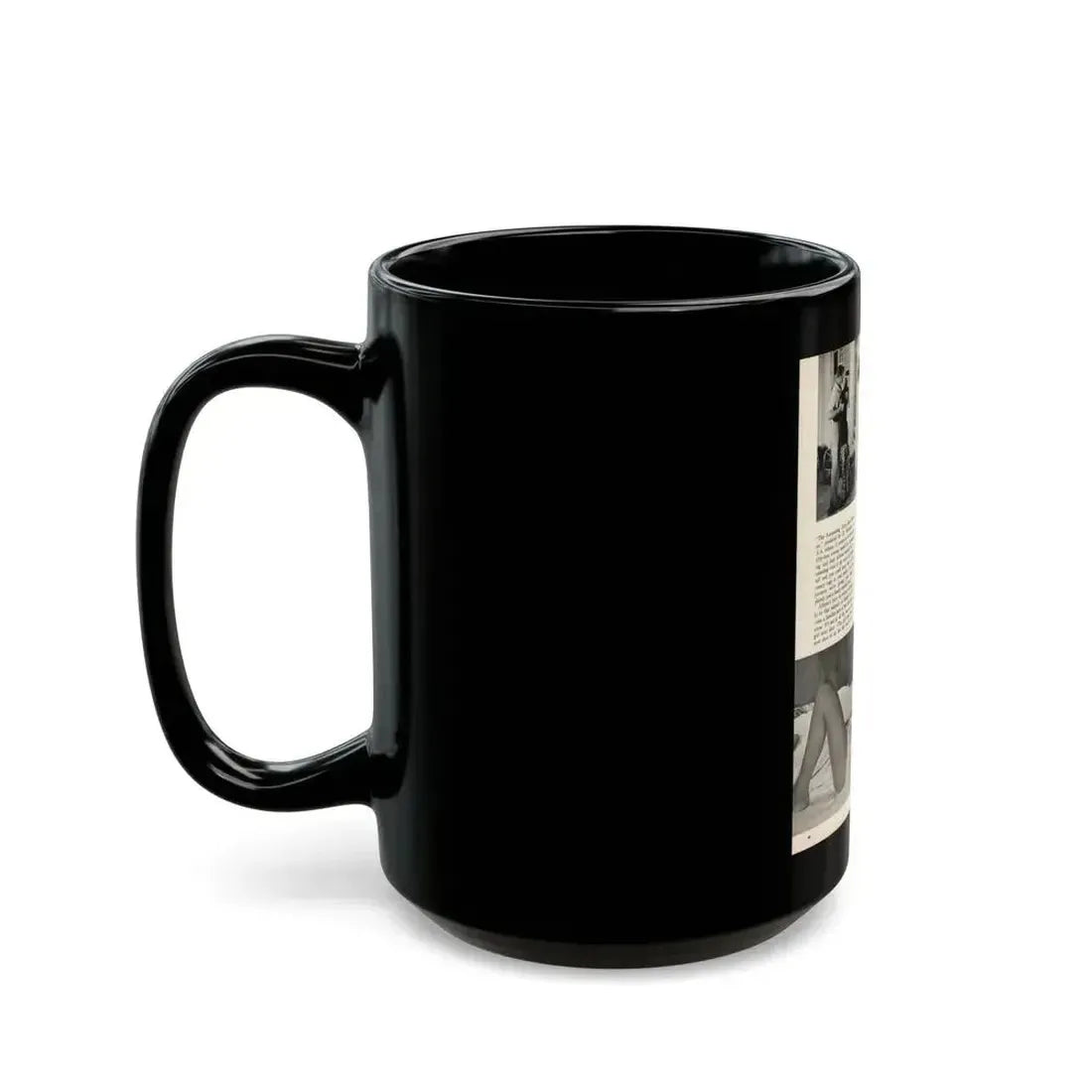 Allison Hayes #181 - Pages 5 of 5 with, 3 B&W Photos & End of Article from GenT Mag. Oct. '58 (Vintage Female Icon) Black Coffee Mug - Go Mug Yourself