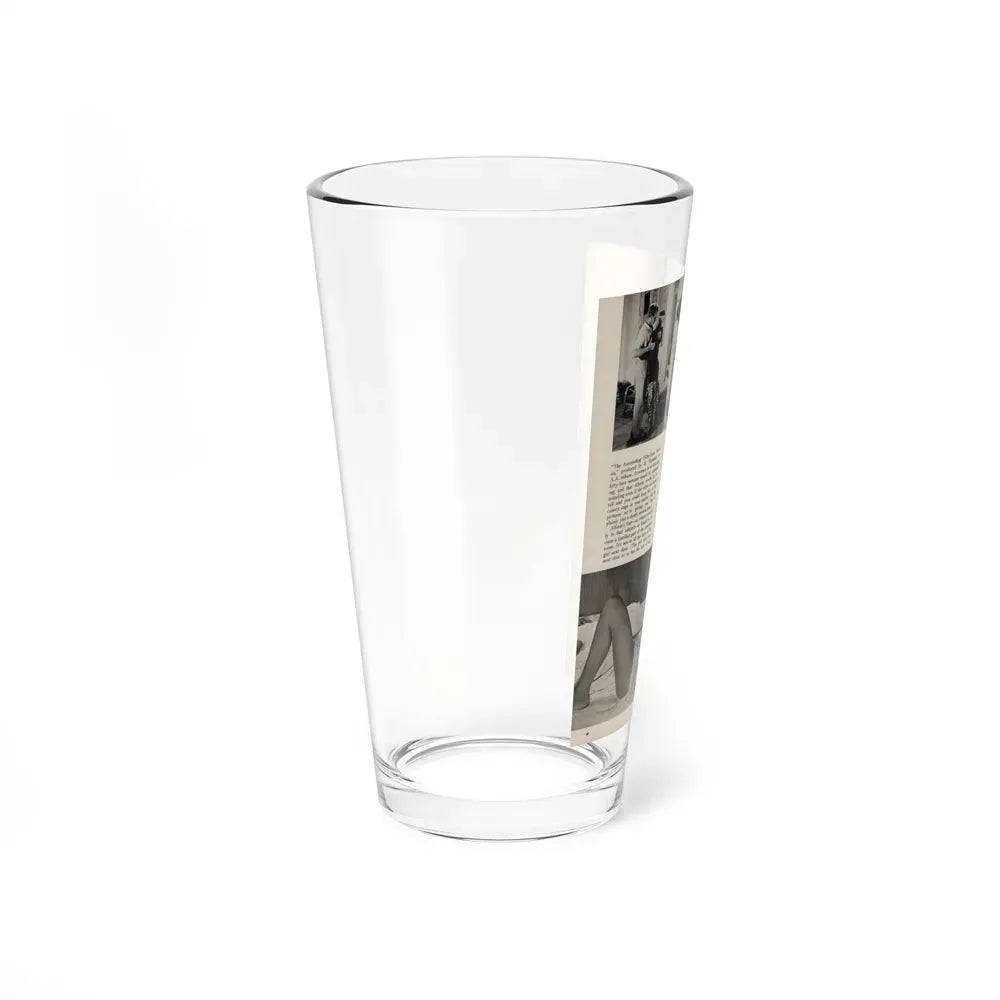 Allison Hayes #181 - Pages 5 of 5 with, 3 B&W Photos & End of Article from GenT Mag. Oct. '58 (Vintage Female Icon) Pint Glass 16oz - Go Mug Yourself