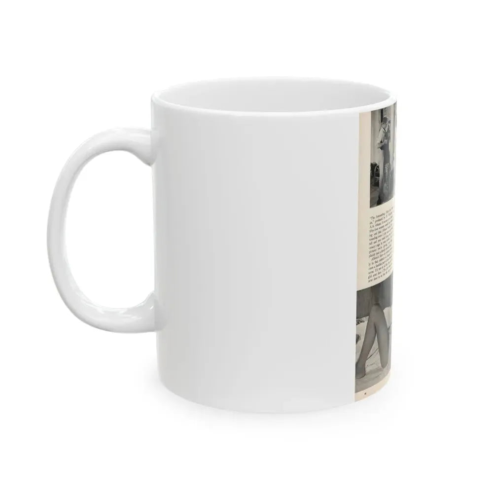 Allison Hayes #181 - Pages 5 of 5 with, 3 B&W Photos & End of Article from GenT Mag. Oct. '58 (Vintage Female Icon) White Coffee Mug - Go Mug Yourself