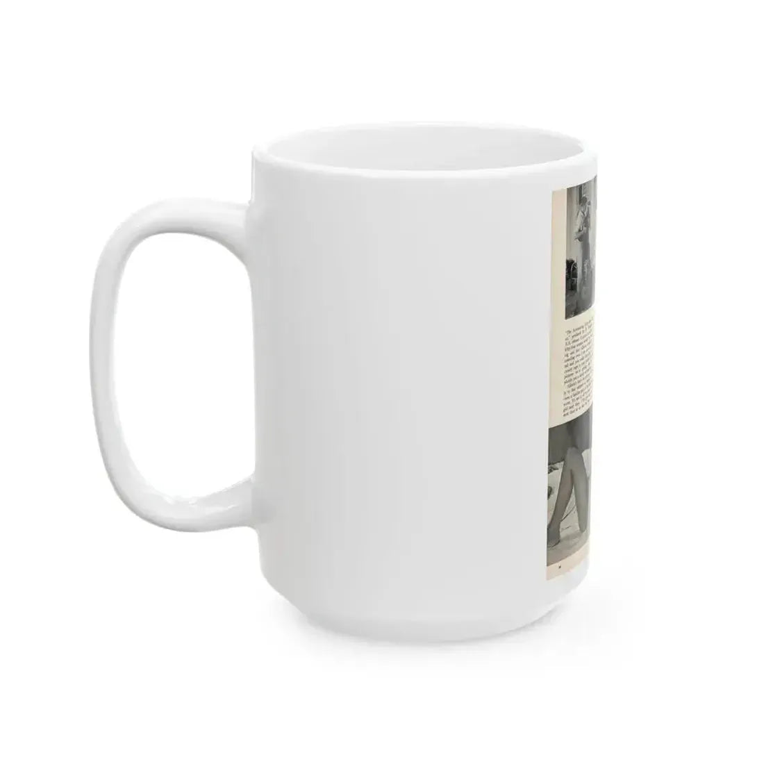 Allison Hayes #181 - Pages 5 of 5 with, 3 B&W Photos & End of Article from GenT Mag. Oct. '58 (Vintage Female Icon) White Coffee Mug - Go Mug Yourself