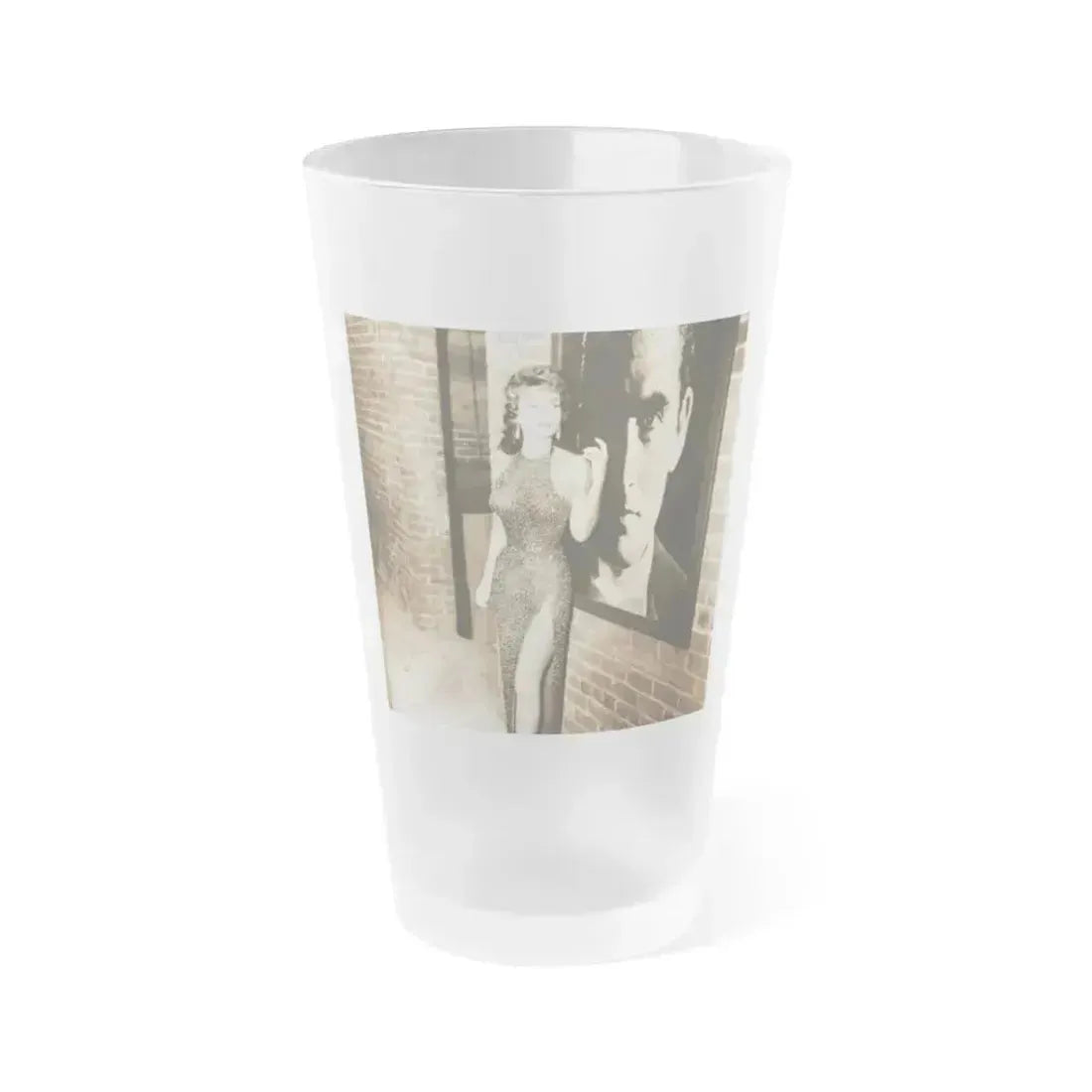 Allison Hayes #187 (Vintage Female Icon) Frosted Pint Glass 16oz 16oz Frosted - Go Mug Yourself