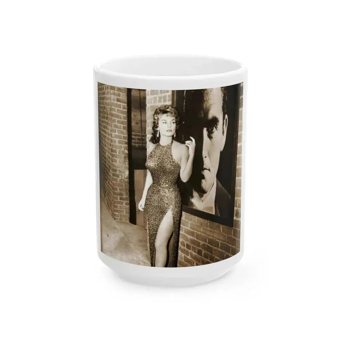 Allison Hayes #187 (Vintage Female Icon) White Coffee Mug 15oz - Go Mug Yourself