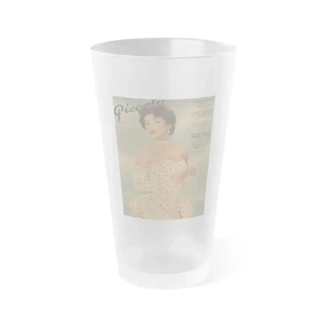 Allison Hayes #189 1 (Vintage Female Icon) Frosted Pint Glass 16oz 16oz Frosted - Go Mug Yourself