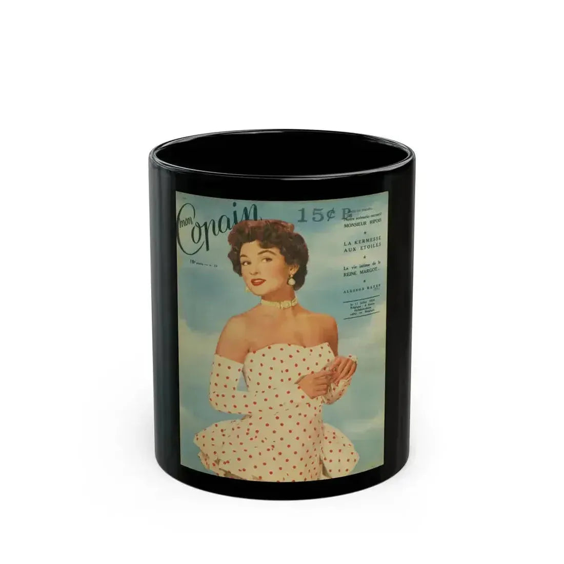 Allison Hayes #189 (Vintage Female Icon) Black Coffee Mug 11oz - Go Mug Yourself