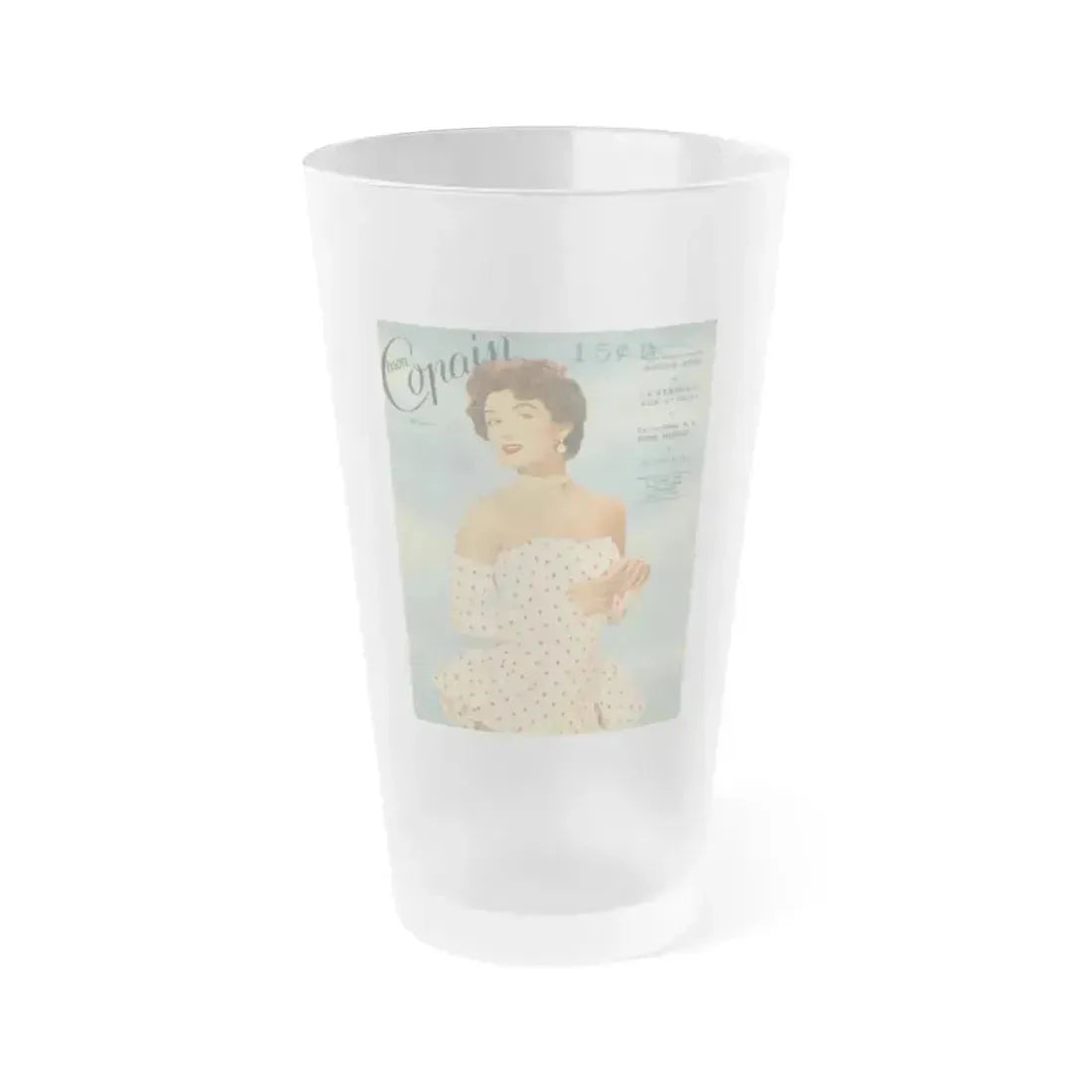 Allison Hayes #189 (Vintage Female Icon) Frosted Pint Glass 16oz 16oz Frosted - Go Mug Yourself