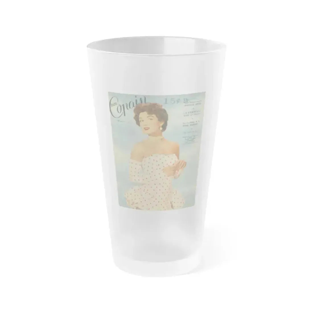 Allison Hayes #189 (Vintage Female Icon) Frosted Pint Glass 16oz 16oz Frosted - Go Mug Yourself