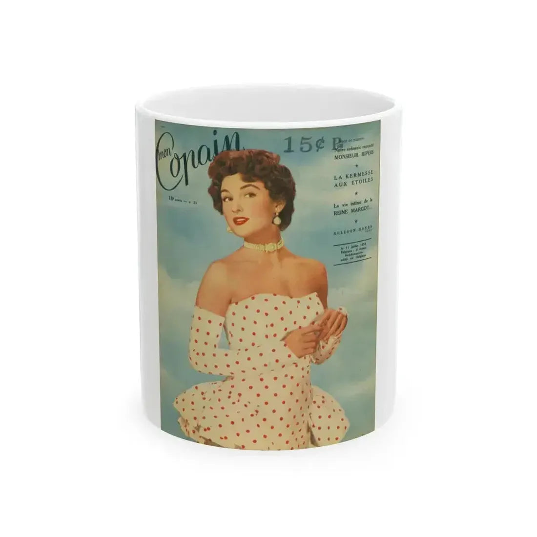 Allison Hayes #189 (Vintage Female Icon) White Coffee Mug 11oz - Go Mug Yourself