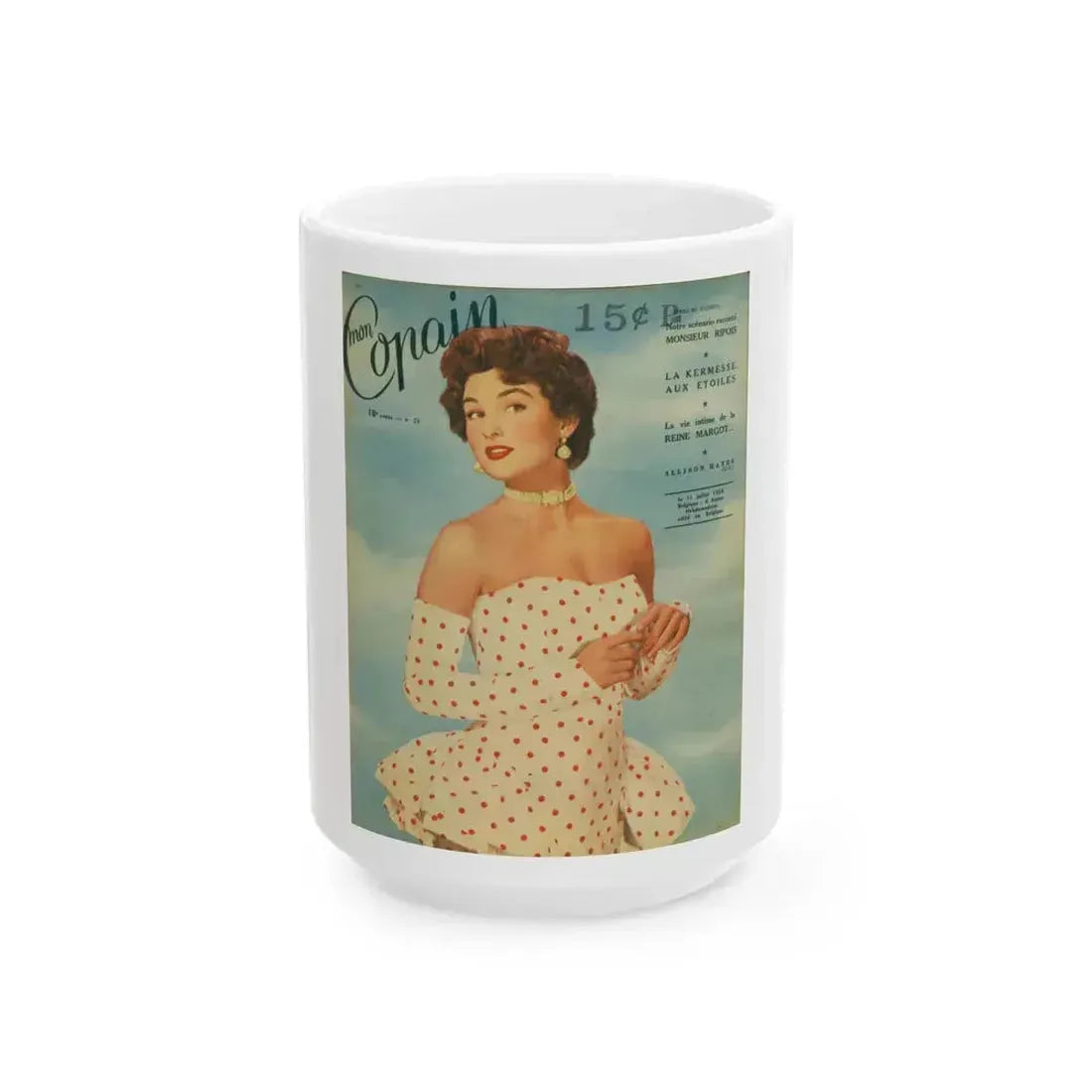 Allison Hayes #189 (Vintage Female Icon) White Coffee Mug 15oz - Go Mug Yourself