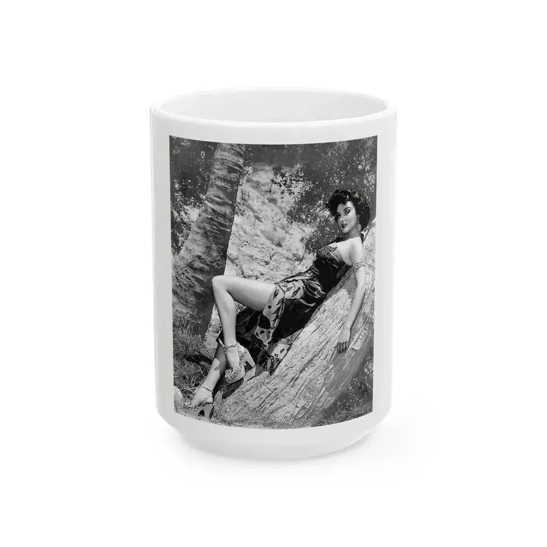 Allison Hayes #19 (Vintage Female Icon) White Coffee Mug 15oz - Go Mug Yourself