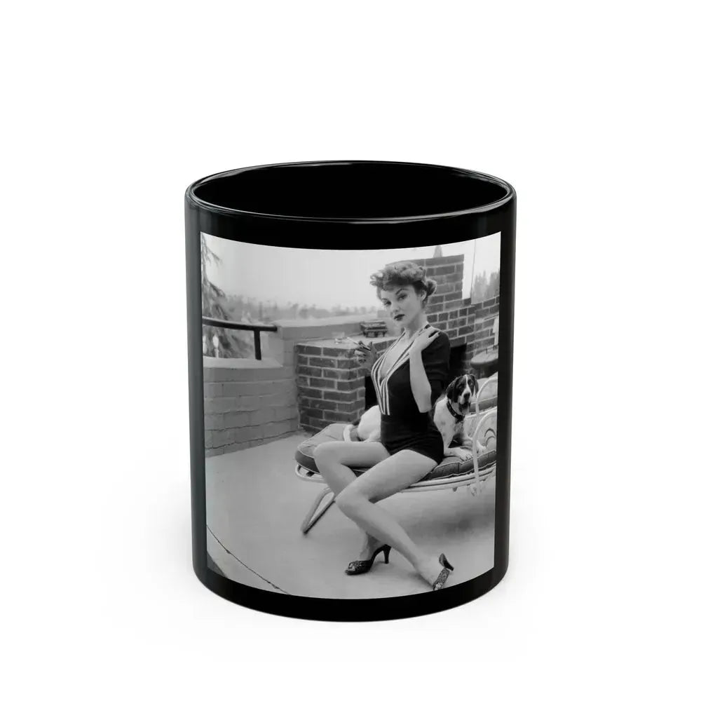 Allison Hayes #190 (Vintage Female Icon) Black Coffee Mug 11oz - Go Mug Yourself