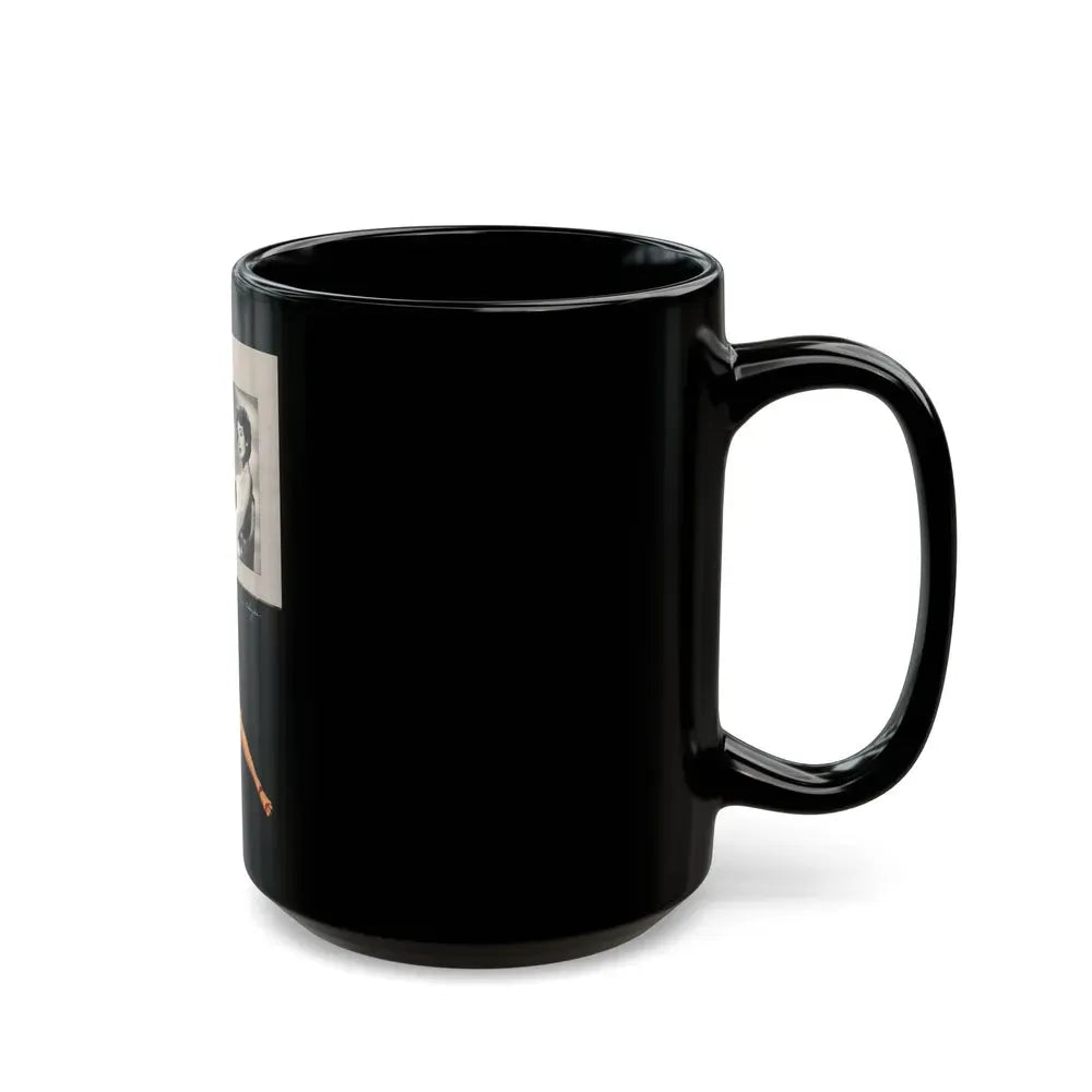 Allison Hayes #191 - Modern Screen Pin-Ups Mag. Issue #1 (Vintage Female Icon) Black Coffee Mug - Go Mug Yourself