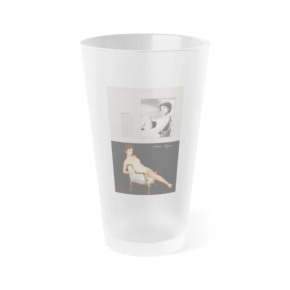 Allison Hayes #191 - Modern Screen Pin-Ups Mag. Issue #1 (Vintage Female Icon) Frosted Pint Glass 16oz 16oz Frosted - Go Mug Yourself