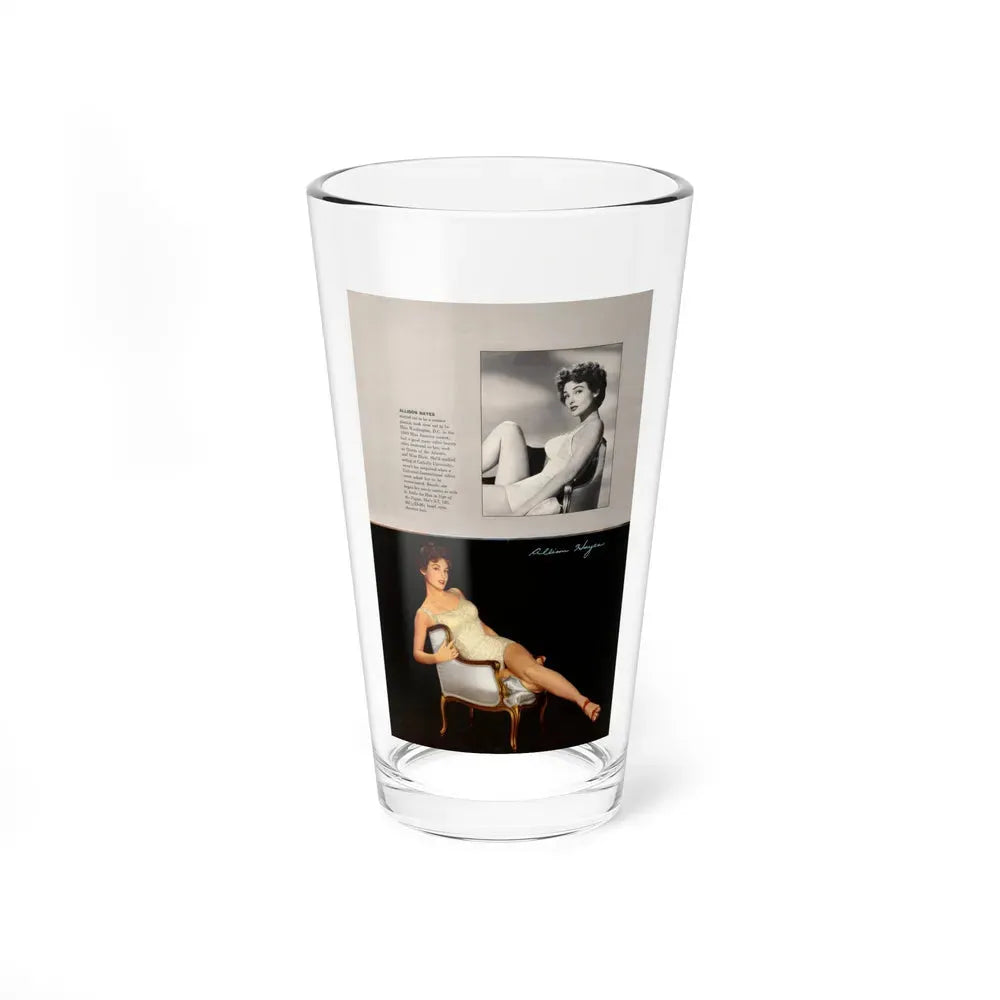 Allison Hayes #191 - Modern Screen Pin-Ups Mag. Issue #1 (Vintage Female Icon) Pint Glass 16oz 16oz - Go Mug Yourself