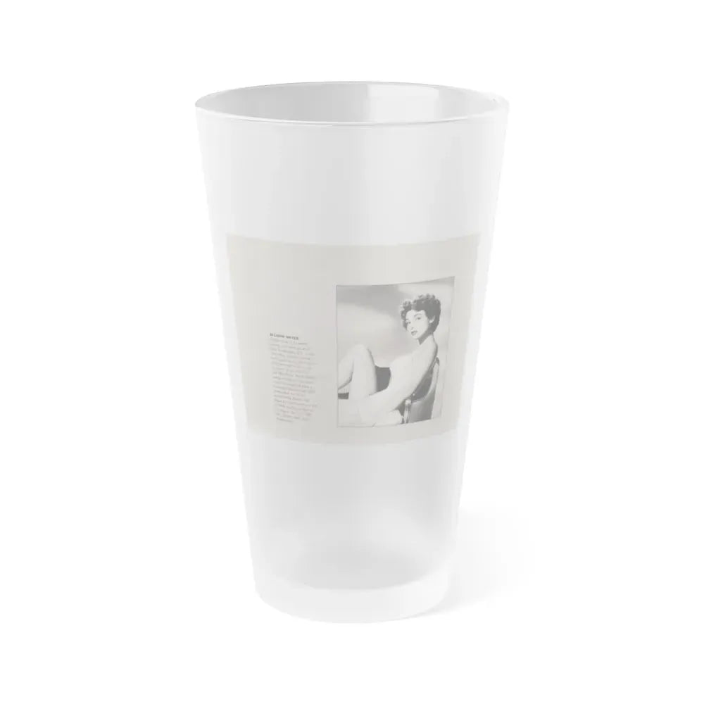 Allison Hayes #192 - Modern Screen Pin-Ups Mag. Issue #1 (Vintage Female Icon) Frosted Pint Glass 16oz 16oz Frosted - Go Mug Yourself