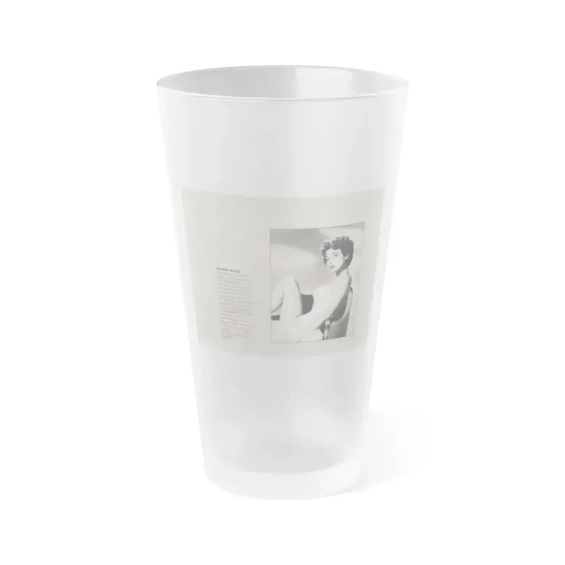 Allison Hayes #192 - Modern Screen Pin-Ups Mag. Issue #1 (Vintage Female Icon) Frosted Pint Glass 16oz 16oz Frosted - Go Mug Yourself