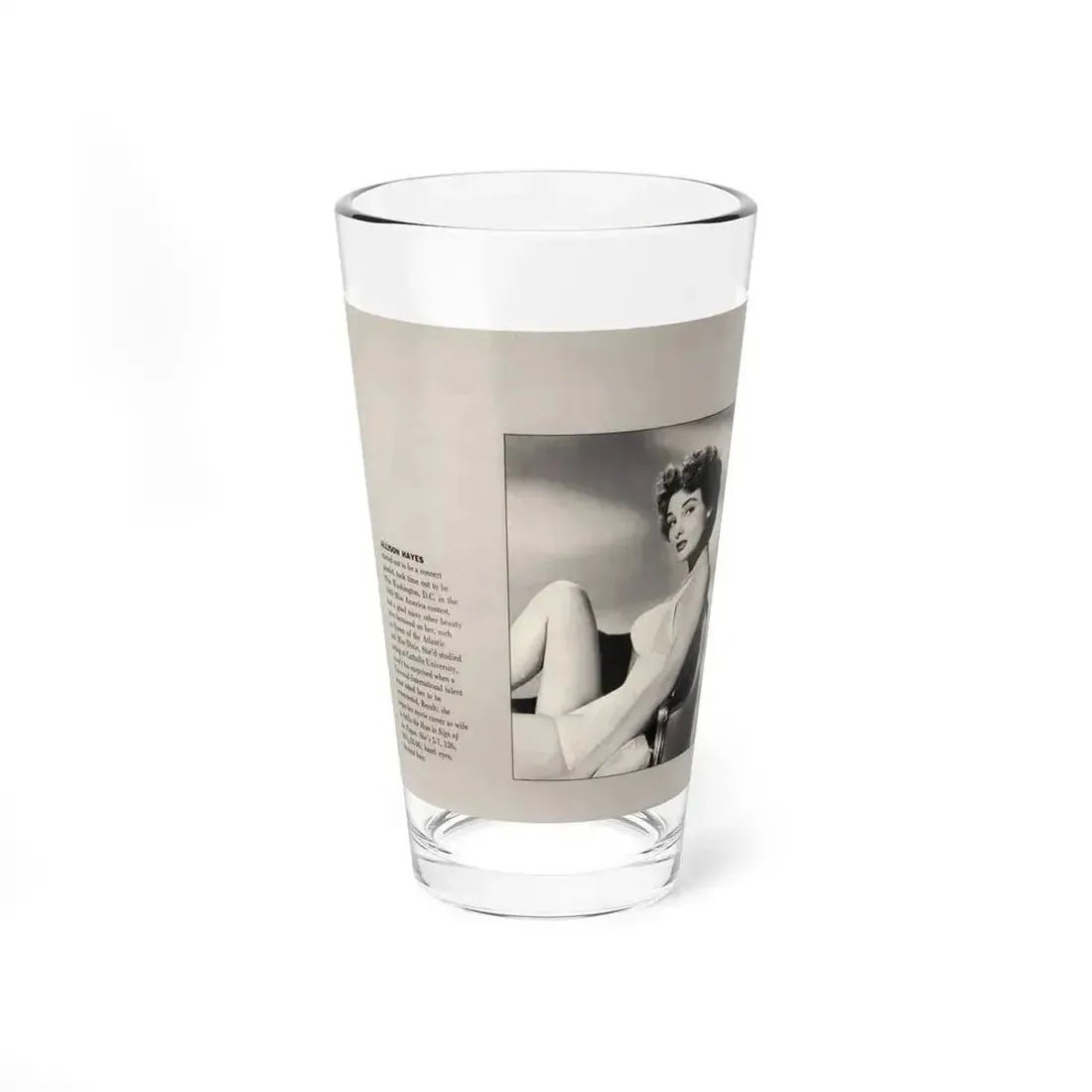 Allison Hayes #192 - Modern Screen Pin-Ups Mag. Issue #1 (Vintage Female Icon) Pint Glass 16oz 16oz - Go Mug Yourself