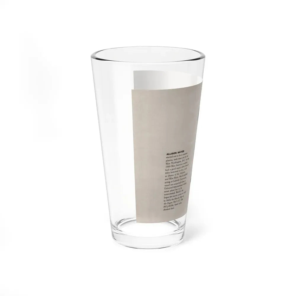 Allison Hayes #192 - Modern Screen Pin-Ups Mag. Issue #1 (Vintage Female Icon) Pint Glass 16oz - Go Mug Yourself