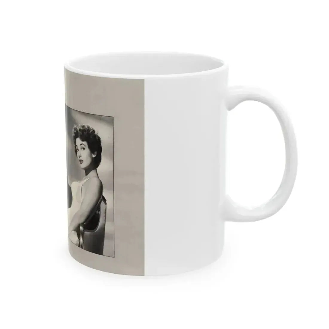 Allison Hayes #192 - Modern Screen Pin-Ups Mag. Issue #1 (Vintage Female Icon) White Coffee Mug - Go Mug Yourself