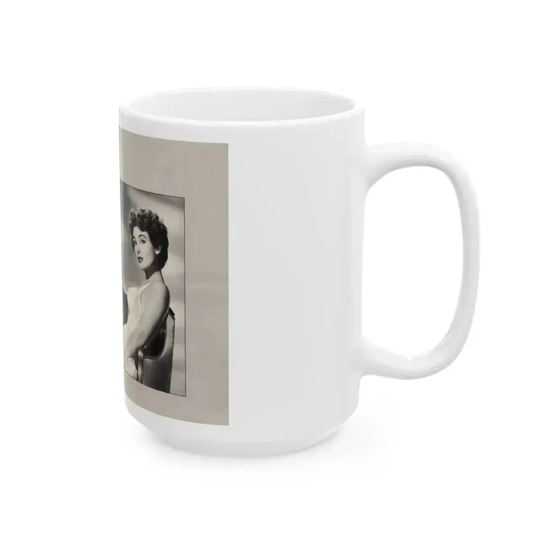 Allison Hayes #192 - Modern Screen Pin-Ups Mag. Issue #1 (Vintage Female Icon) White Coffee Mug - Go Mug Yourself