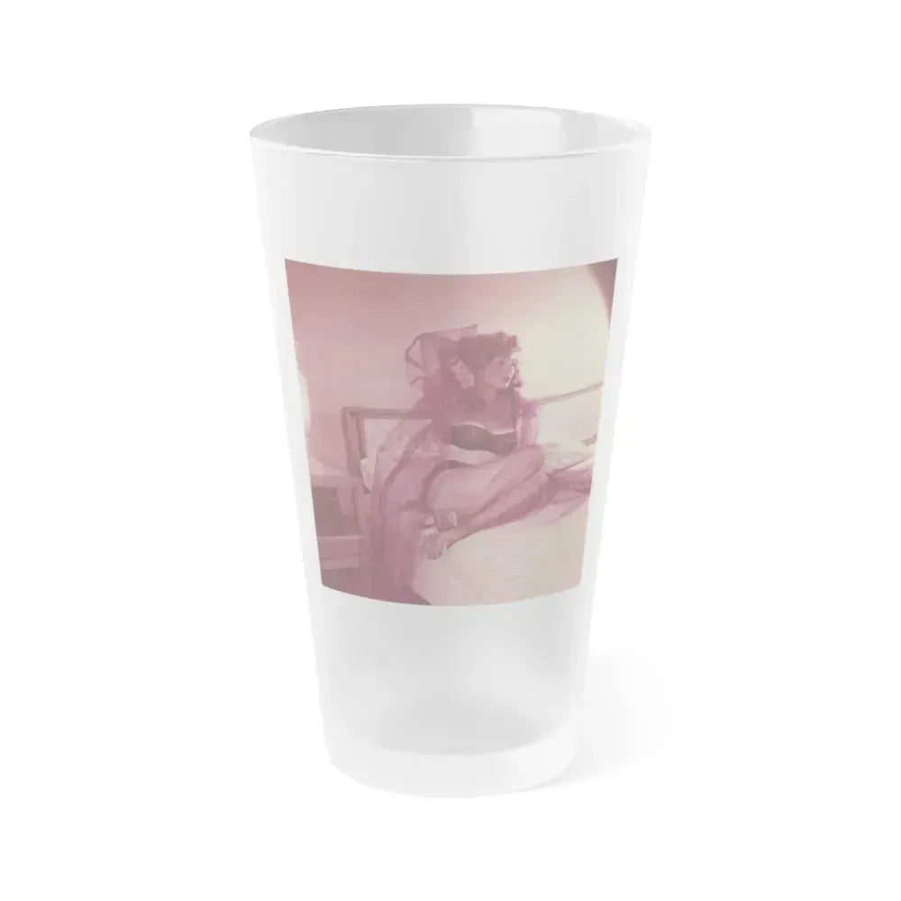 Allison Hayes #198 (Vintage Female Icon) Frosted Pint Glass 16oz 16oz Frosted - Go Mug Yourself
