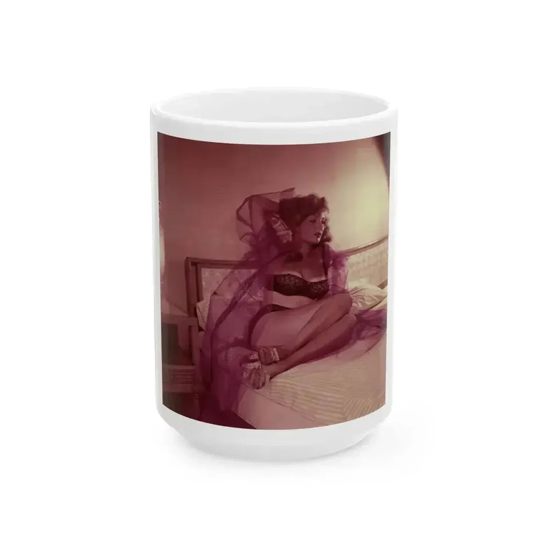 Allison Hayes #198 (Vintage Female Icon) White Coffee Mug 15oz - Go Mug Yourself