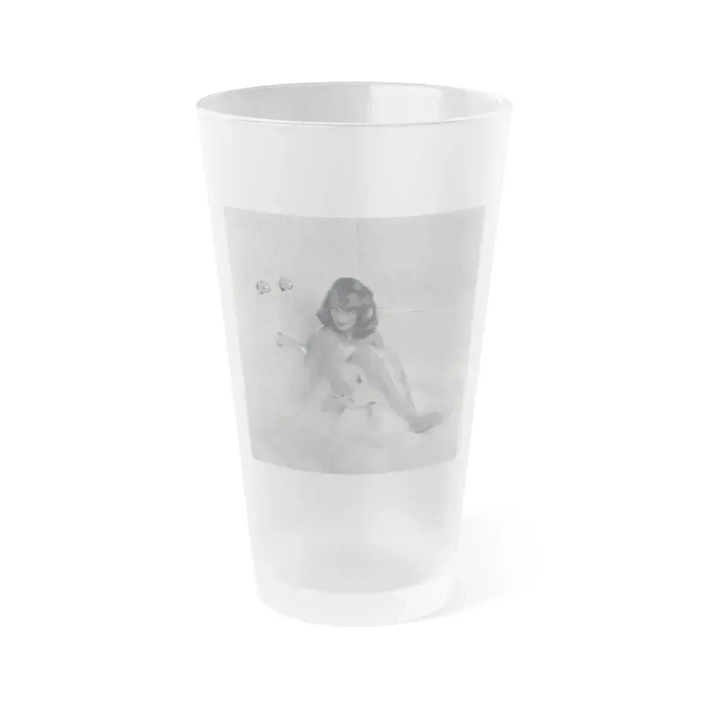 Allison Hayes #202 (Vintage Female Icon) Frosted Pint Glass 16oz 16oz Frosted - Go Mug Yourself