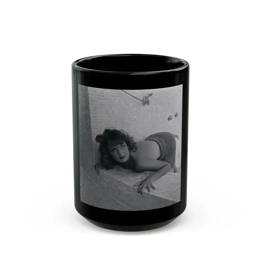 Allison Hayes #203 (Vintage Female Icon) Black Coffee Mug 15oz - Go Mug Yourself