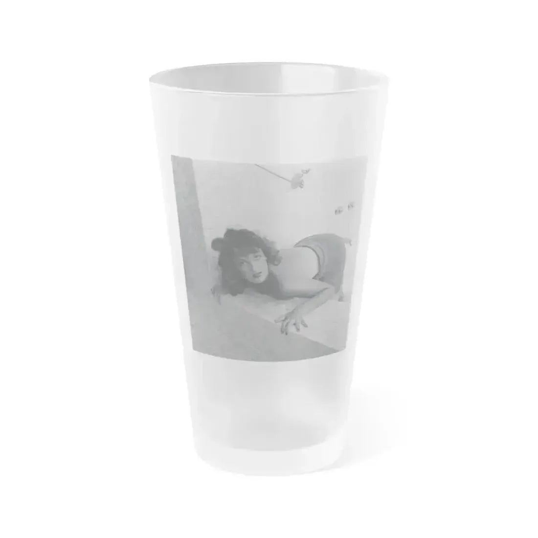 Allison Hayes #203 (Vintage Female Icon) Frosted Pint Glass 16oz 16oz Frosted - Go Mug Yourself