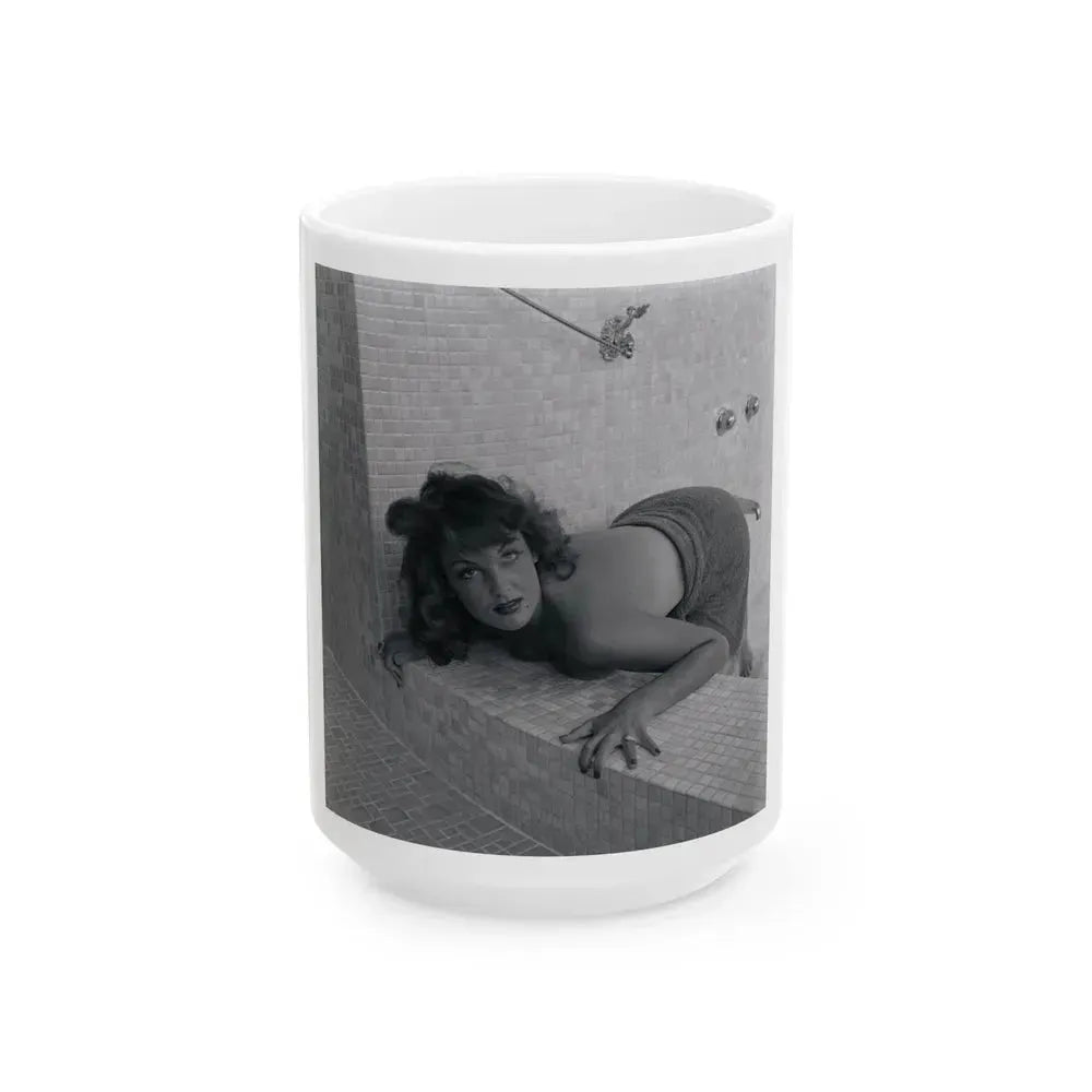 Allison Hayes #203 (Vintage Female Icon) White Coffee Mug 15oz - Go Mug Yourself